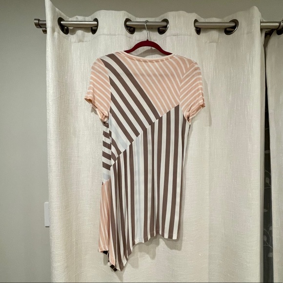 Anthropologie Little Yellow Button Striped Tunic - Picture 2 of 4